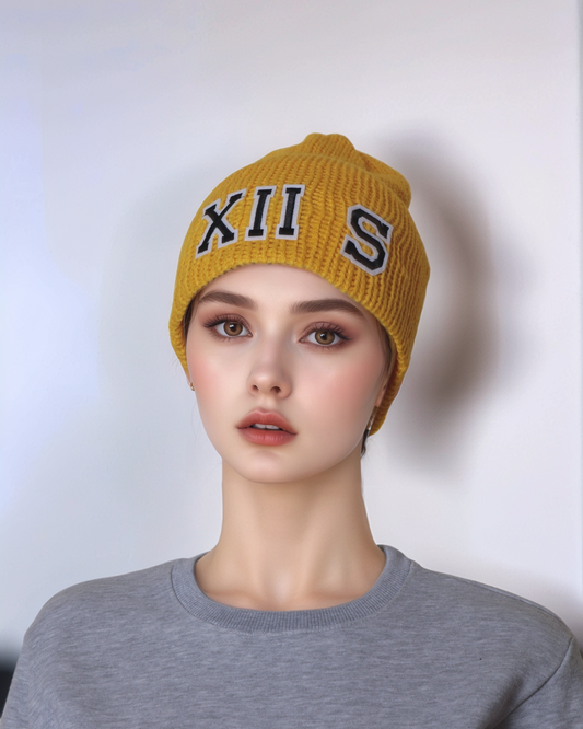 Yellow Knitted Beanie