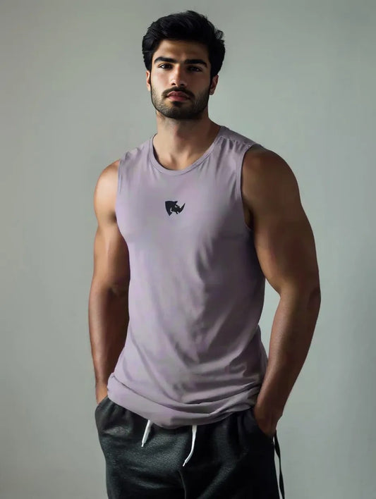 Light Purple Stone Wash Unisex Tank Top
